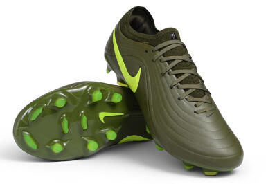 Nike Tiempo Legend 11 Elite FG Firm Ground Soccer Cleats - Green/Olive Green/Volt Yellow