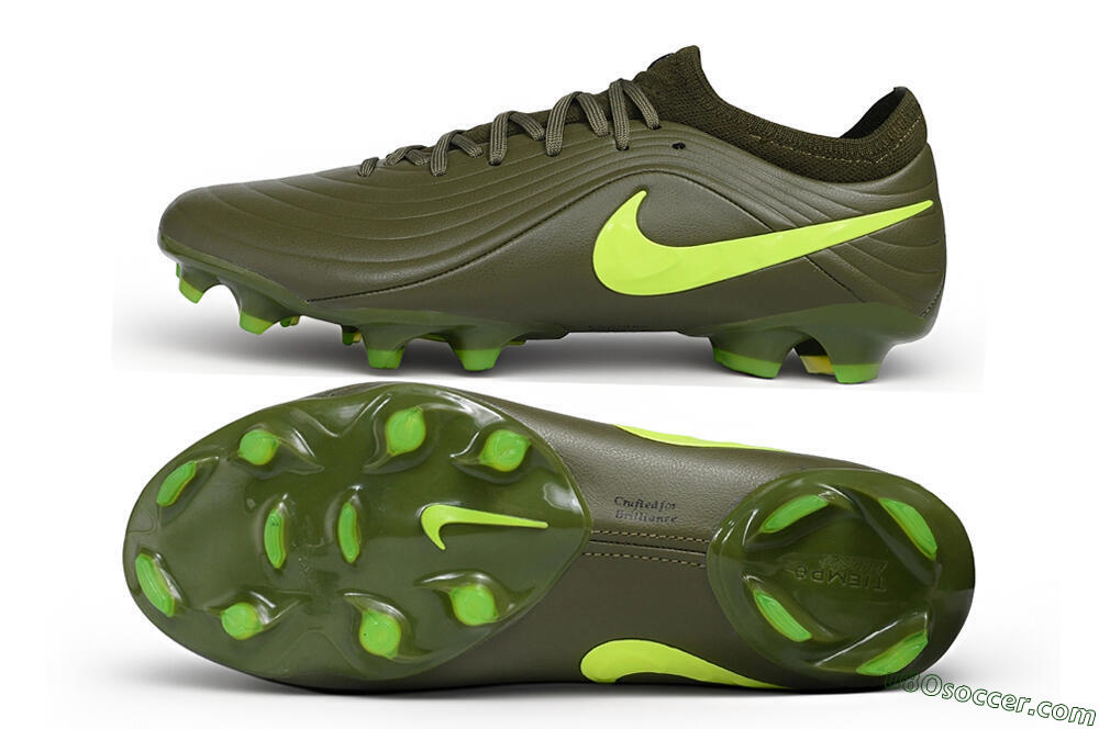 Nike Tiempo Legend 11 Elite FG Firm Ground Soccer Cleats - Green/Olive Green/Volt Yellow 0