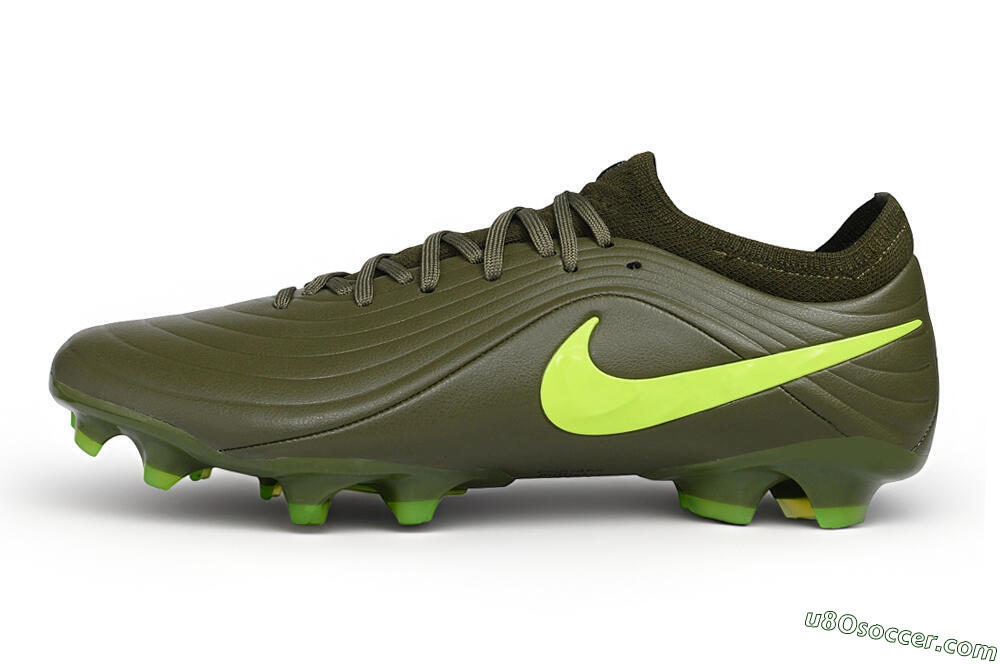 Nike Tiempo Legend 11 Elite FG Firm Ground Soccer Cleats - Green/Olive Green/Volt Yellow 2
