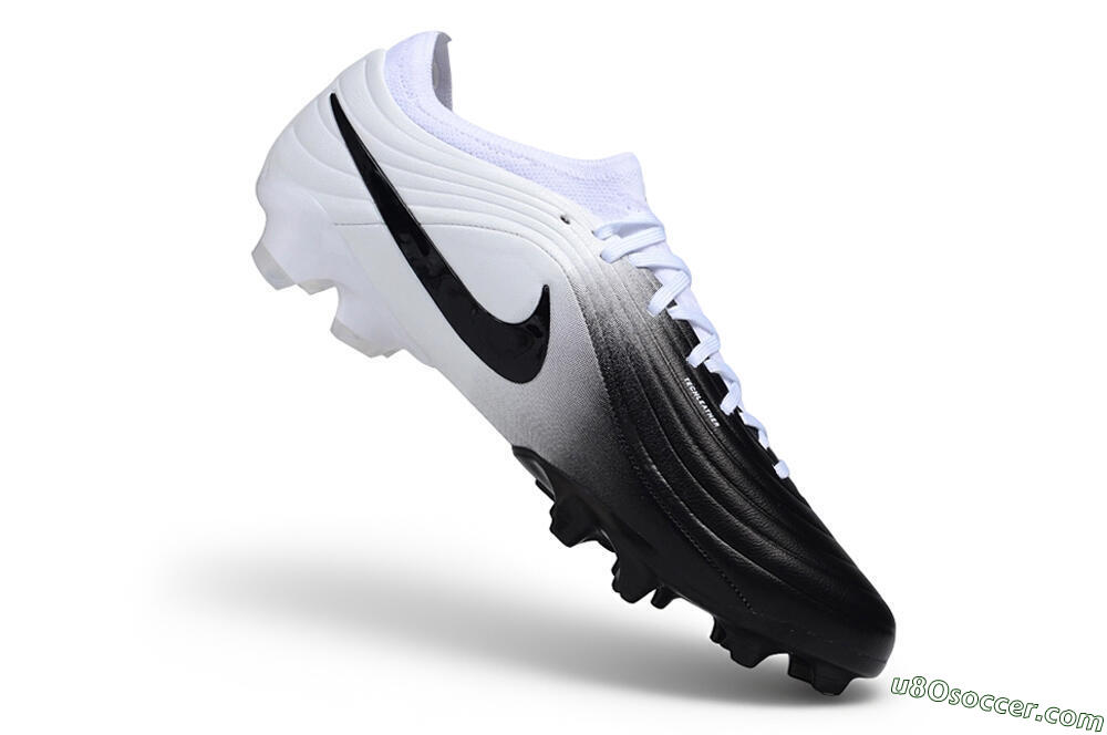 Nike Tiempo Legend 11 Elite FG Firm Ground Soccer Cleats - White/Black/White Fade 4