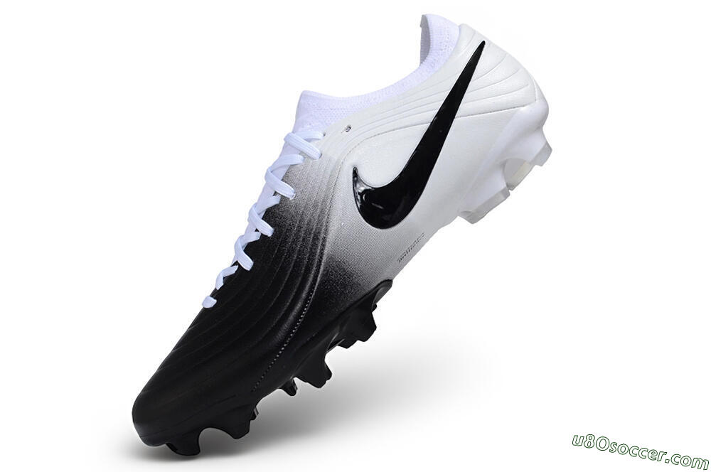 Nike Tiempo Legend 11 Elite FG Firm Ground Soccer Cleats - White/Black/White Fade 5