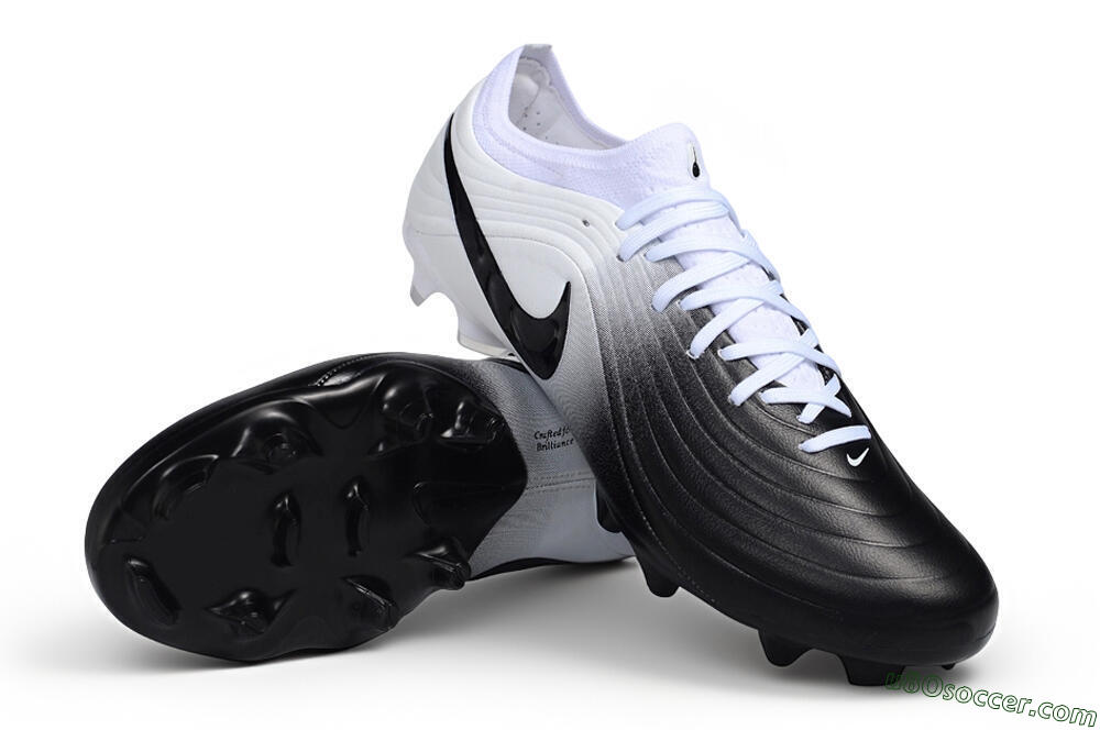 Nike Tiempo Legend 11 Elite FG Firm Ground Soccer Cleats - White/Black/White Fade 3
