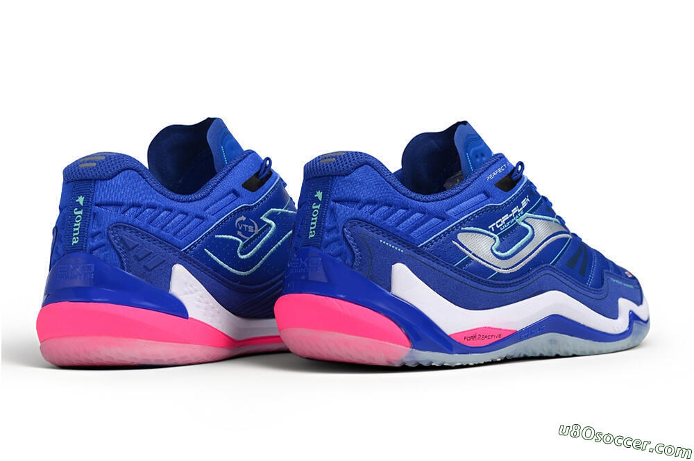 Joma Top Flex IC Indoor & Futsal Soccer Shoes - Blue/Royal Blue/Electric Pink 6