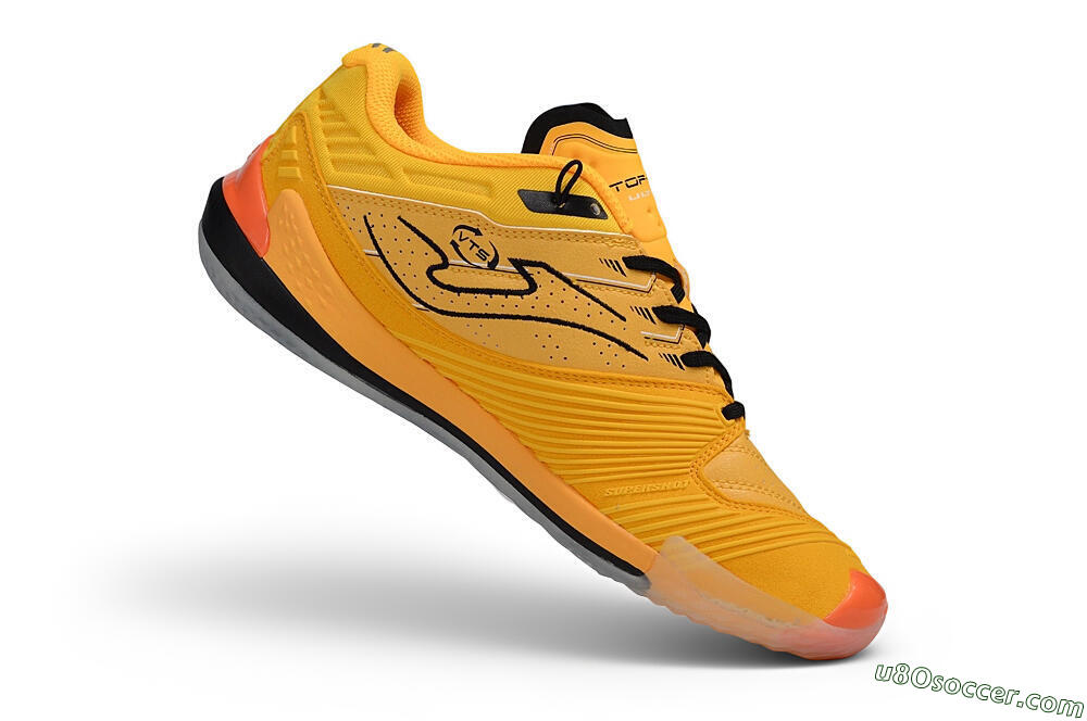Joma Top Flex IC Indoor & Futsal Soccer Shoes - Orange/Vibrant Tangerine/Black Onyx 4
