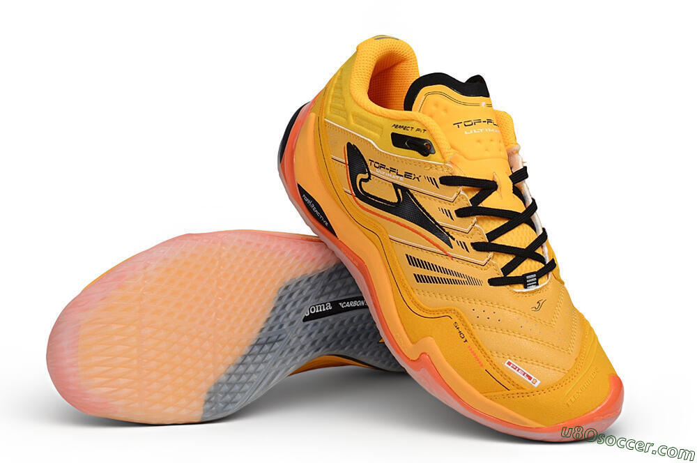 Joma Top Flex IC Indoor & Futsal Soccer Shoes - Orange/Vibrant Tangerine/Black Onyx 3