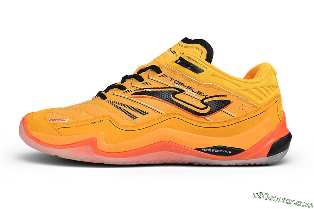 Joma Top Flex IC Indoor & Futsal Soccer Shoes - Orange/Vibrant Tangerine/Black Onyx 2