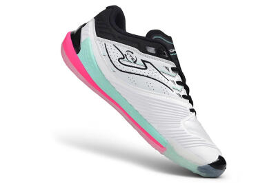 Joma Top Flex IC Indoor & Futsal Soccer Shoes - White/Mint Green/Electric Pink
