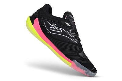 Joma Top Flex IC Indoor & Futsal Soccer Shoes - Black/Neon Pink/Volt Yellow