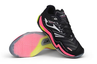 Joma Top Flex IC Indoor & Futsal Soccer Shoes - Black/Neon Pink/Volt Yellow
