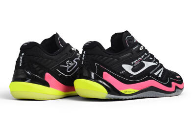 Joma Top Flex IC Indoor & Futsal Soccer Shoes - Black/Neon Pink/Volt Yellow