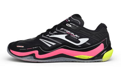 Joma Top Flex IC Indoor & Futsal Soccer Shoes - Black/Neon Pink/Volt Yellow