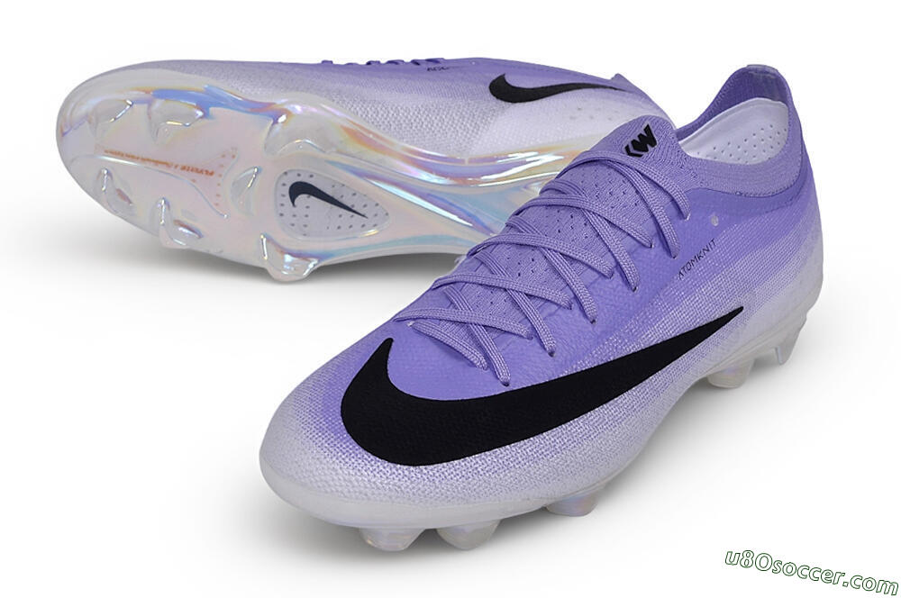Nike Air Zoom Mercurial Vapor 17 Elite FG Firm Ground Soccer Cleats - Purple/Light Purple/Iridescent White 3
