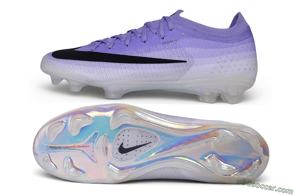 Nike Air Zoom Mercurial Vapor 17 Elite FG Firm Ground Soccer Cleats - Purple/Light Purple/Iridescent White 0