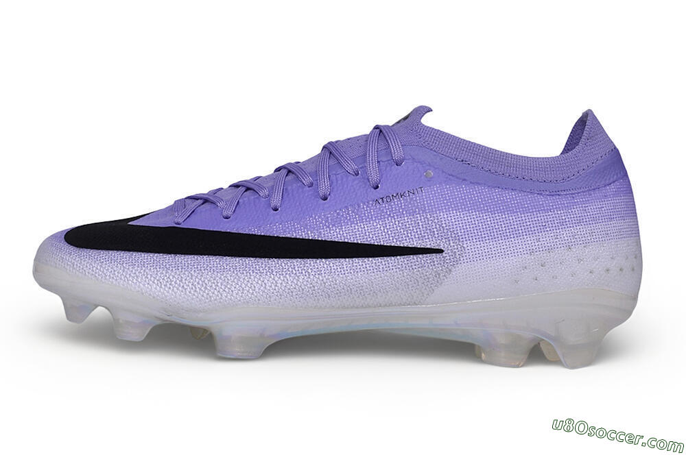 Nike Air Zoom Mercurial Vapor 17 Elite FG Firm Ground Soccer Cleats - Purple/Light Purple/Iridescent White 2