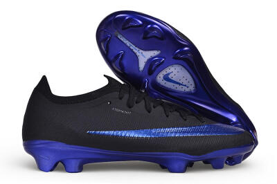 Nike Air Zoom Mercurial Vapor 17 Elite FG Firm Ground Soccer Cleats - Black/Black/Hyper Royal