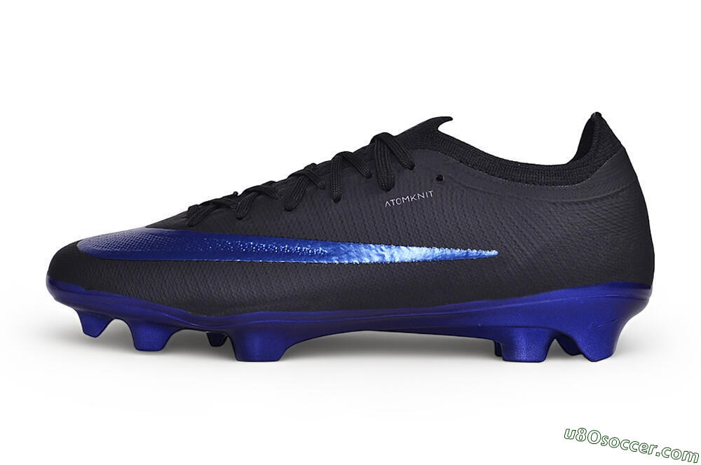 Nike Air Zoom Mercurial Vapor 17 Elite FG Firm Ground Soccer Cleats - Black/Black/Hyper Royal 2