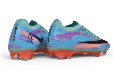Nike Air Zoom Mercurial Vapor 17 Elite FG Firm Ground Soccer Cleats - Blue/Turquoise/Bright Crimson