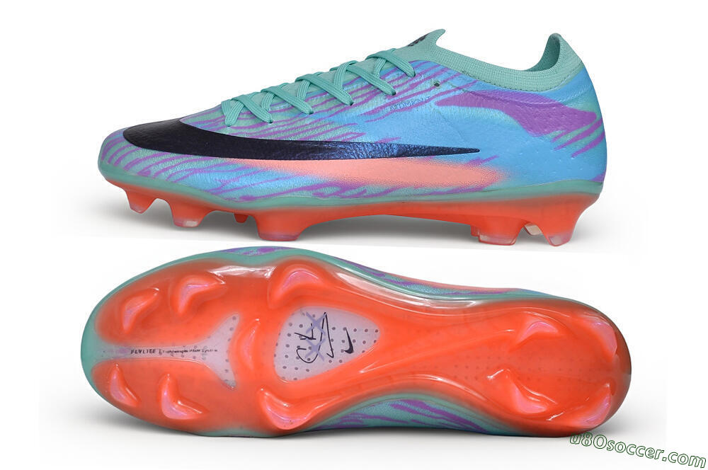 Nike Air Zoom Mercurial Vapor 17 Elite FG Firm Ground Soccer Cleats - Blue/Turquoise/Bright Crimson 0