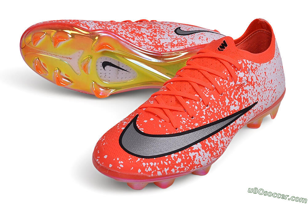 Nike Air Zoom Mercurial Vapor 17 Elite FG Firm Ground Soccer Cleats - Orange/Bright Crimson/Metallic Silver 3
