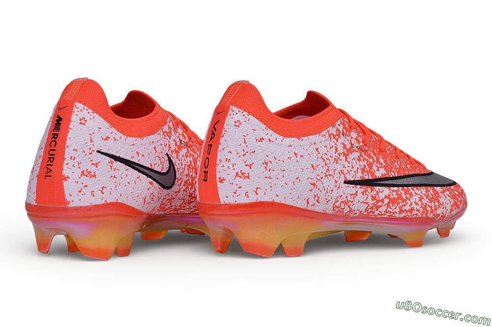 Nike Air Zoom Mercurial Vapor 17 Elite FG Firm Ground Soccer Cleats - Orange/Bright Crimson/Metallic Silver 6