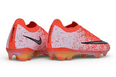 Nike Air Zoom Mercurial Vapor 17 Elite FG Firm Ground Soccer Cleats - Orange/Bright Crimson/Metallic Silver