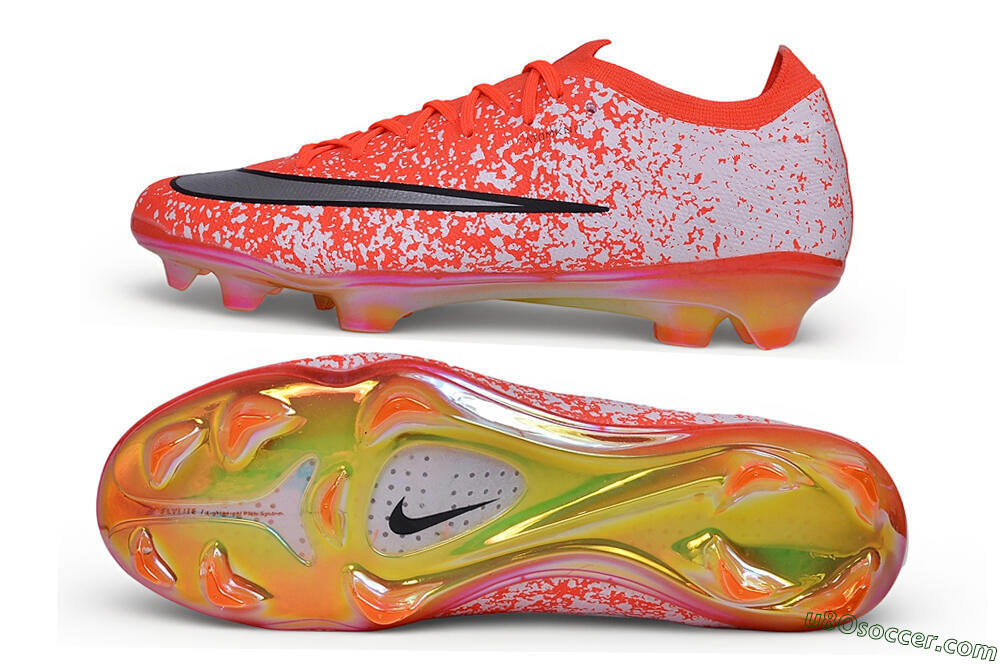 Nike Air Zoom Mercurial Vapor 17 Elite FG Firm Ground Soccer Cleats - Orange/Bright Crimson/Metallic Silver 0