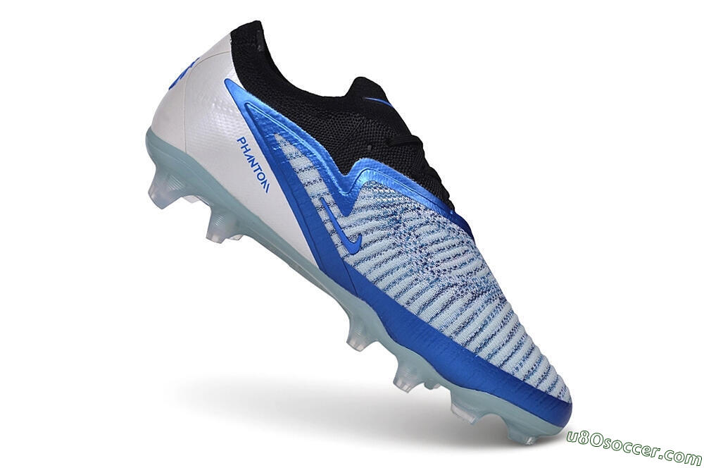 Nike Phantom 6 Elite Low FG Firm Ground Soccer Cleats - Blue/Royal Blue/Metallic Silver 4