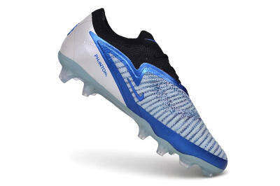Nike Phantom 6 Elite Low FG Firm Ground Soccer Cleats - Blue/Royal Blue/Metallic Silver