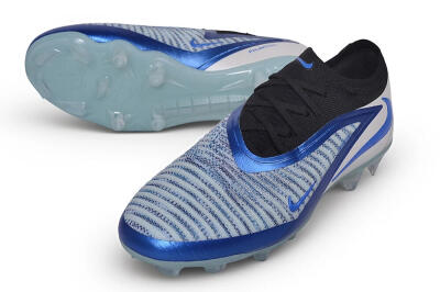 Nike Phantom 6 Elite Low FG Firm Ground Soccer Cleats - Blue/Royal Blue/Metallic Silver