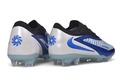 Nike Phantom 6 Elite Low FG Firm Ground Soccer Cleats - Blue/Royal Blue/Metallic Silver