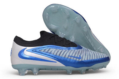 Nike Phantom 6 Elite Low FG Firm Ground Soccer Cleats - Blue/Royal Blue/Metallic Silver