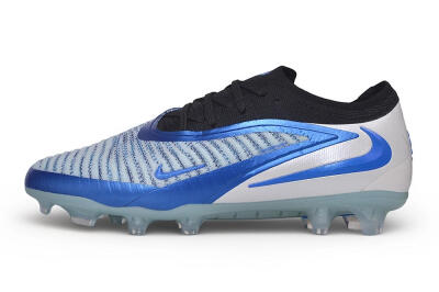 Nike Phantom 6 Elite Low FG Firm Ground Soccer Cleats - Blue/Royal Blue/Metallic Silver