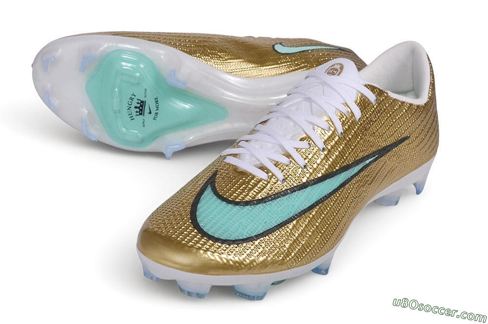 Nike Air Zoom Mercurial Superfly 11 Elite FG Firm Ground Soccer Cleats - Gold/Metallic Gold/Mint Green 3