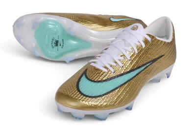 Nike Air Zoom Mercurial Superfly 11 Elite FG Firm Ground Soccer Cleats - Gold/Metallic Gold/Mint Green