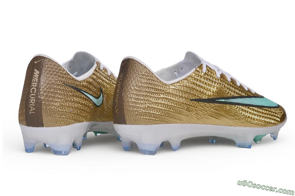Nike Air Zoom Mercurial Superfly 11 Elite FG Firm Ground Soccer Cleats - Gold/Metallic Gold/Mint Green 6