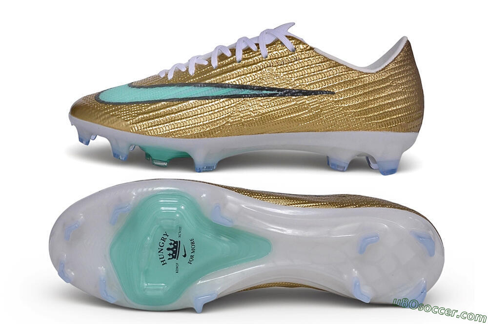 Nike Air Zoom Mercurial Superfly 11 Elite FG Firm Ground Soccer Cleats - Gold/Metallic Gold/Mint Green 0