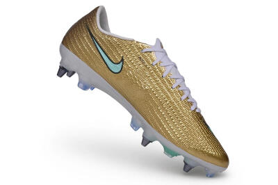 Nike Air Zoom Mercurial Superfly 11 Elite SG Soft Ground Soccer Cleats - Gold/Metallic Gold/Light Turquoise