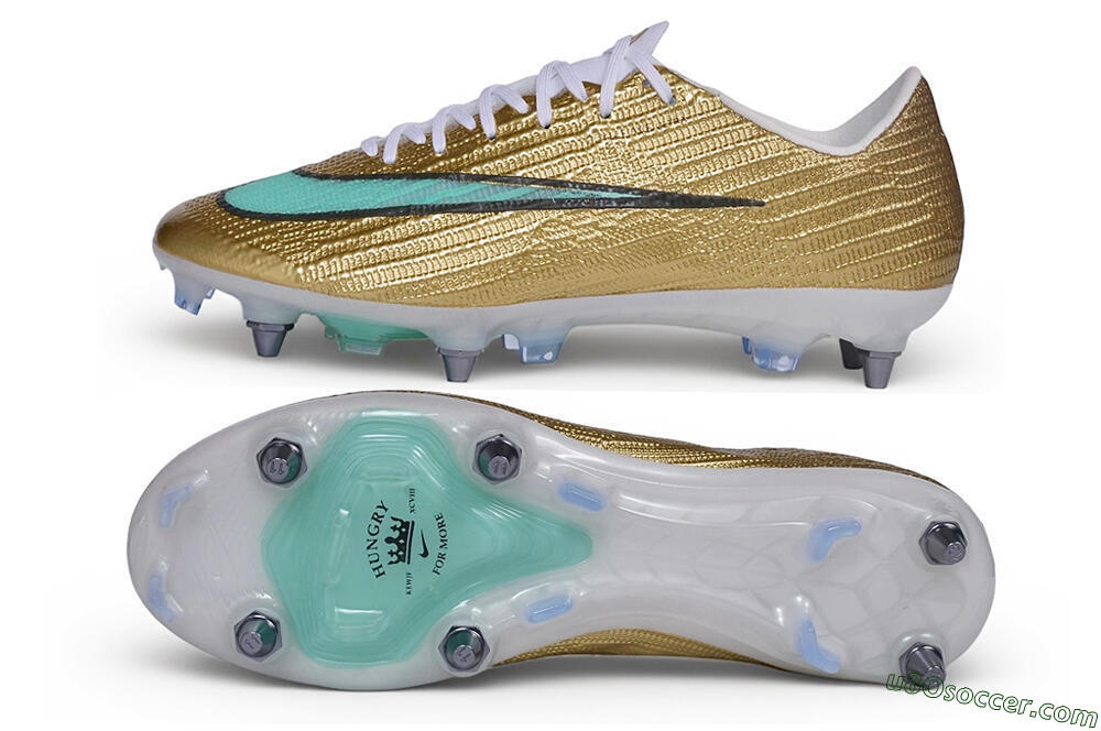 Nike Air Zoom Mercurial Superfly 11 Elite SG Soft Ground Soccer Cleats - Gold/Metallic Gold/Light Turquoise 0