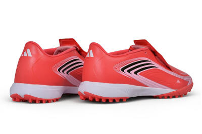 Messi x Adidas F50 Elite Laceless TF Artificial Turf Soccer Shoes - Red/Solar Red/White