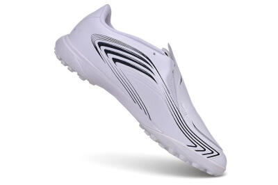 Messi x Adidas F50 Elite Laceless TF Artificial Turf Soccer Shoes - White/Cloud White/Core Black