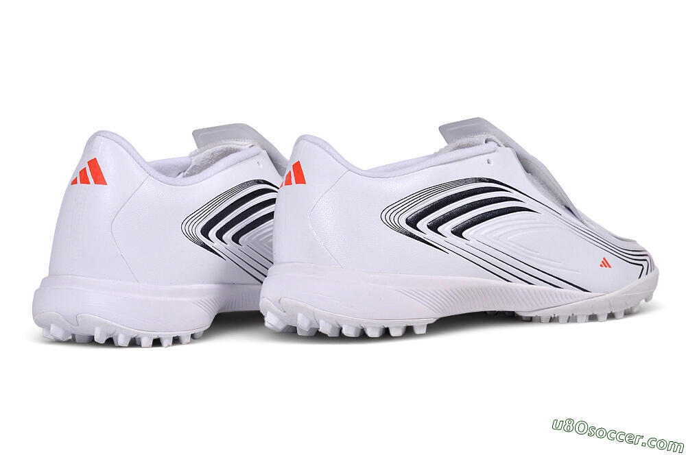 Messi x Adidas F50 Elite Laceless TF Artificial Turf Soccer Shoes - White/Cloud White/Core Black 6