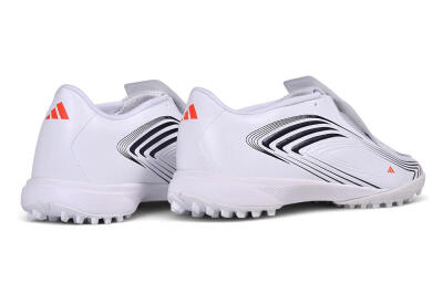 Messi x Adidas F50 Elite Laceless TF Artificial Turf Soccer Shoes - White/Cloud White/Core Black
