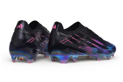 Adidas F50 Hyperfast Elite FG Firm Ground Soccer Cleats - Black/Electric Blue/Hyper Pink