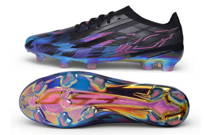Adidas F50 Hyperfast Elite FG Firm Ground Soccer Cleats - Black/Electric Blue/Hyper Pink
