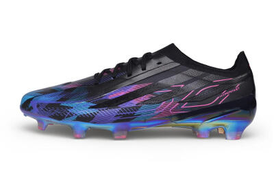 Adidas F50 Hyperfast Elite FG Firm Ground Soccer Cleats - Black/Electric Blue/Hyper Pink