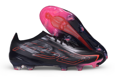 Adidas F50 Hyperfast Elite FG Firm Ground Soccer Cleats - Black/Core Black/Solar Red