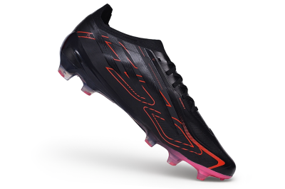 Adidas F50 Hyperfast Elite FG Firm Ground Soccer Cleats - Black/Core Black/Solar Red