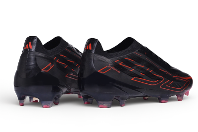 Adidas F50 Hyperfast Elite FG Firm Ground Soccer Cleats - Black/Core Black/Solar Red