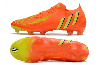 Adidas Predator Edge.1 Low FG Firm Ground Soccer Cleats - Orange/Yellow
