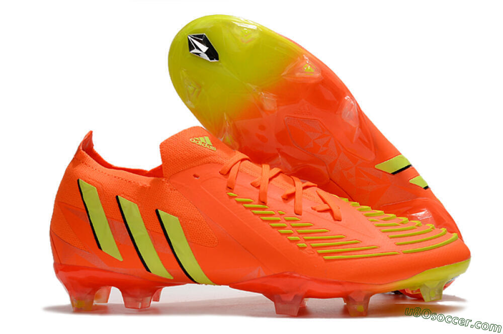 Adidas Predator Edge.1 Low FG Firm Ground Soccer Cleats - Orange/Yellow 1